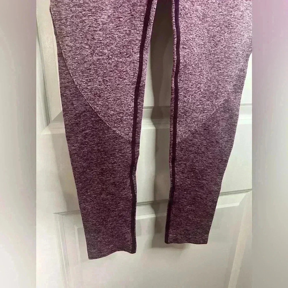 Gym Shark Women’s Dark Ruby Marl/Blush Nude Flex Leggings - Size: Medium - Picture 2 of 6